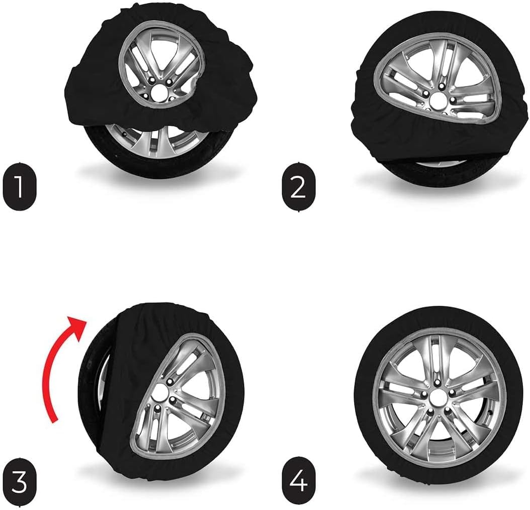 Italfodere Calze da Neve Omologate Italia, Snow Sock Due Catene da Neve in Tessuto per Auto Diverse Misure Disponibili (XL)