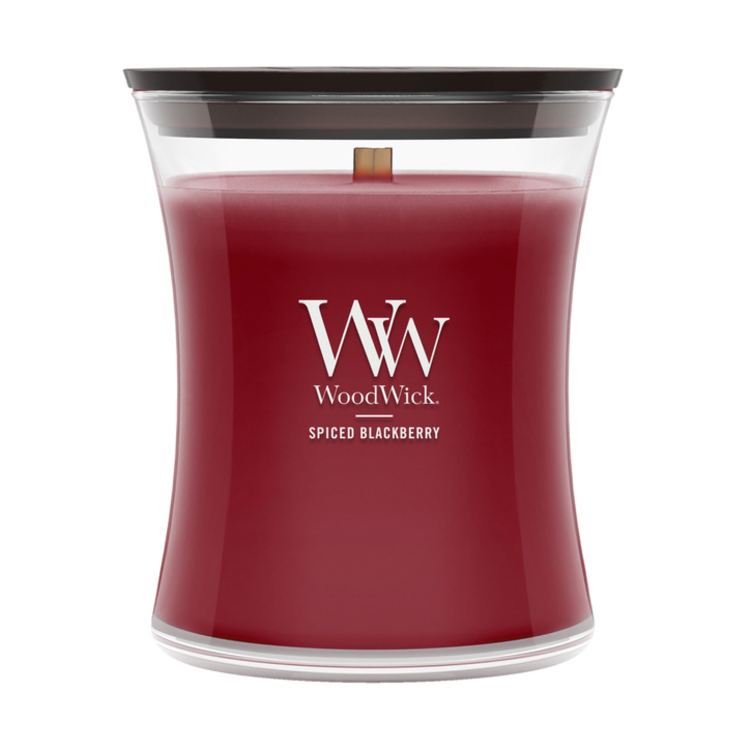 WoodWick Spiced BlackBerry Scented Candle, Crackling Wick, 9.7oz