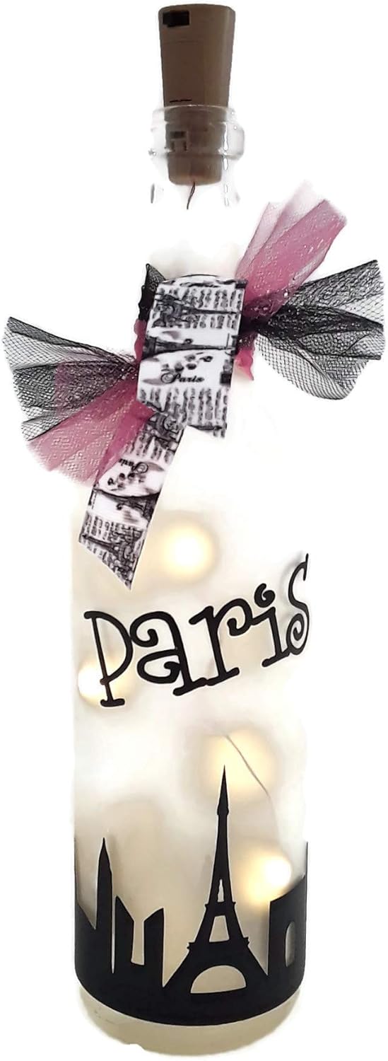 Paris Wine Bottle Gift and Decoration