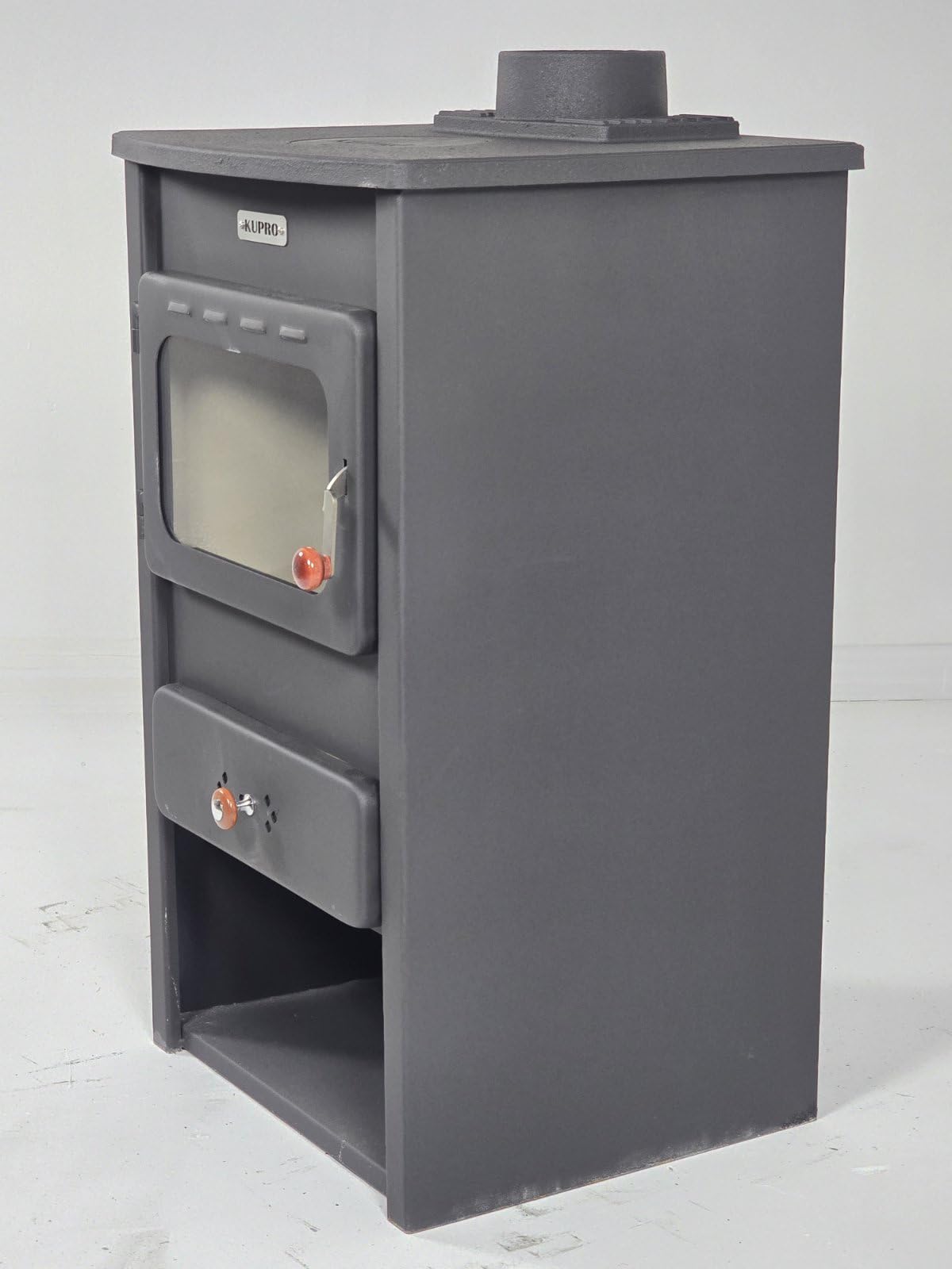 Brûleur à bois en fonte 8,4 kW avec couvercle