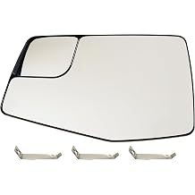 Driver Side Heated Mirror Glass Compatible with 2019-2024 GMC Sierra 1500 Chevy Sliverado 1500 Left Side Heated Mirror Glass Heated with Rear Holder
