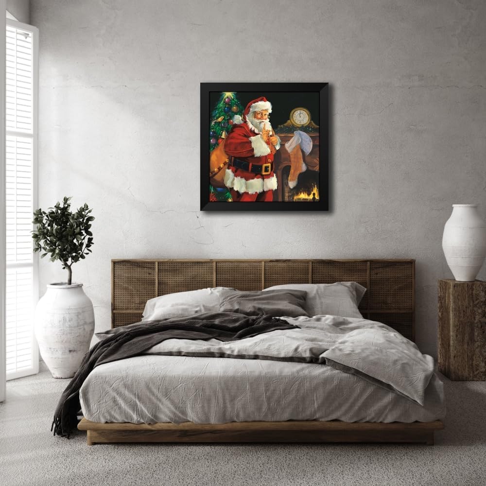 ArtDirect Shhhh Custom Framed Art Print Giclee Print or Canvas Options with Various Sizes and Customization by Comish, Susan