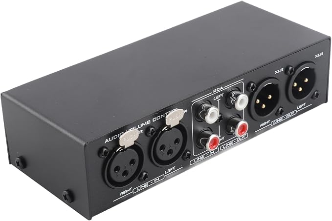 Controlador de volumen pasivo 2 entradas 2 salidas XLR miniatura 9