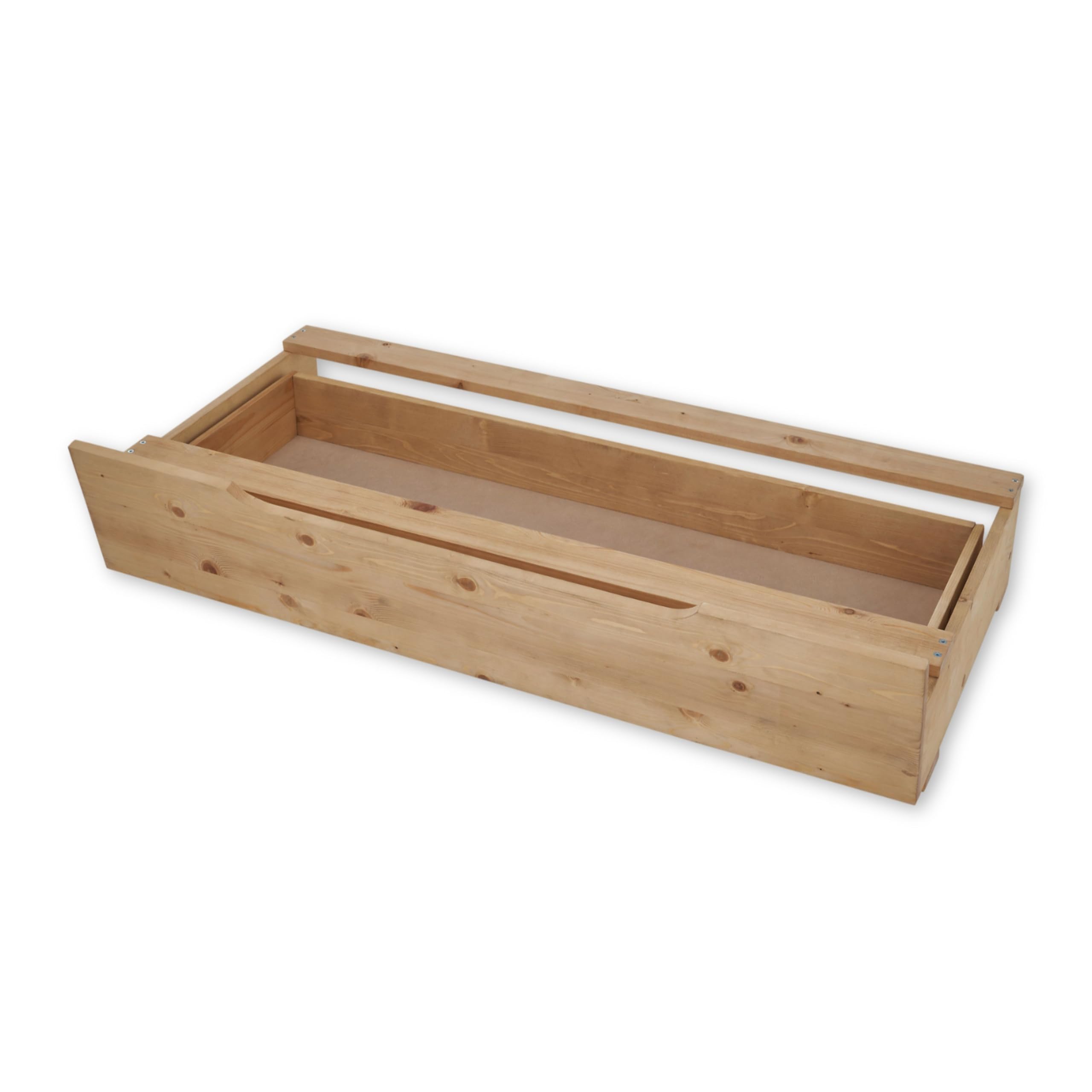 Cajas de cama Rusa de abeto macizo contenedor bajo cama de madera 135 x 28 x 67 cm Stella Trading