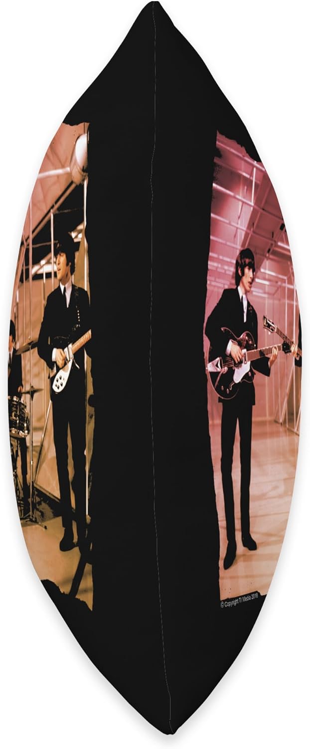 TV Times Beatles Lennon McCartney Show Performance Throw Pillow
