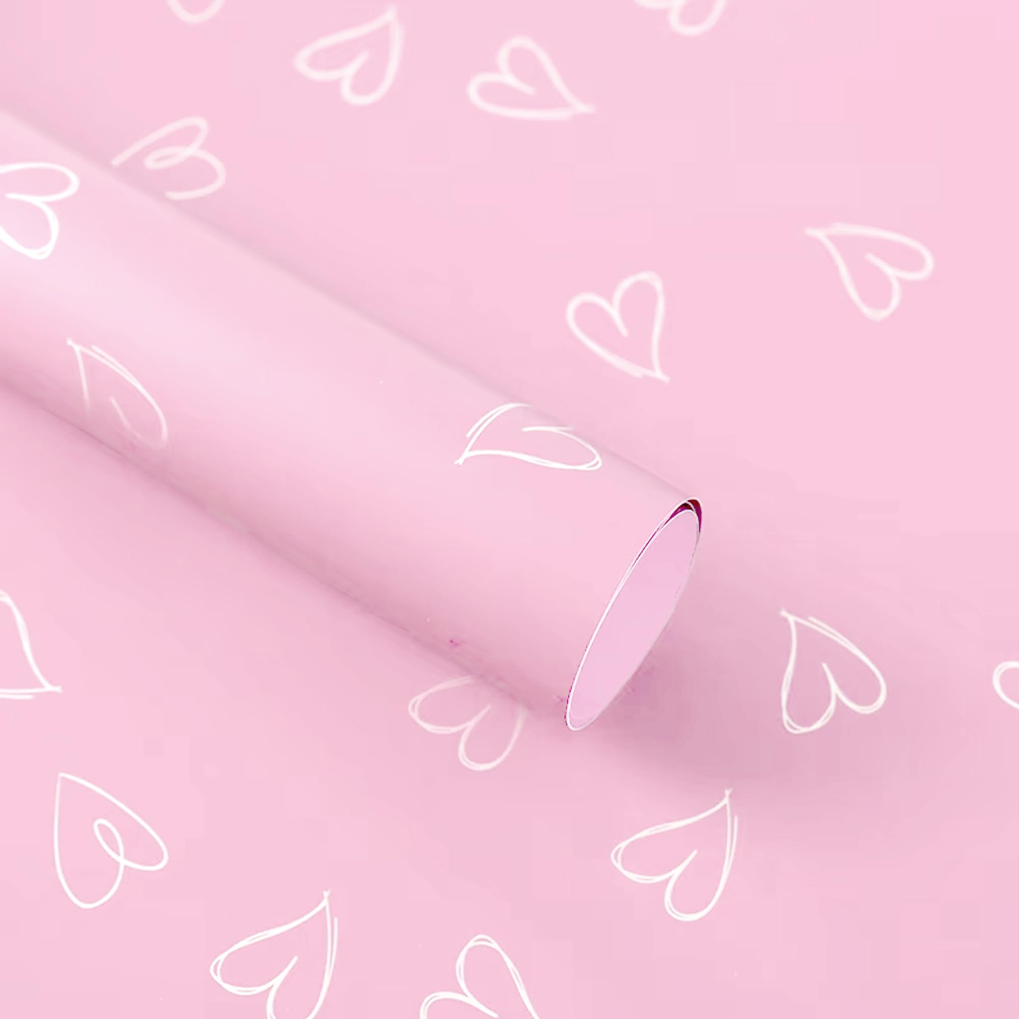 Special You Pink Heart Print Gift Wrapping Paper for Gift Packing 5 Wrapping Sheets & 1 Ribbon 5 Mtr for Gift Wrapping, Gift Wrapper Sheets, Christmas Gift Wrapping Paper for Gift Packing-image-30