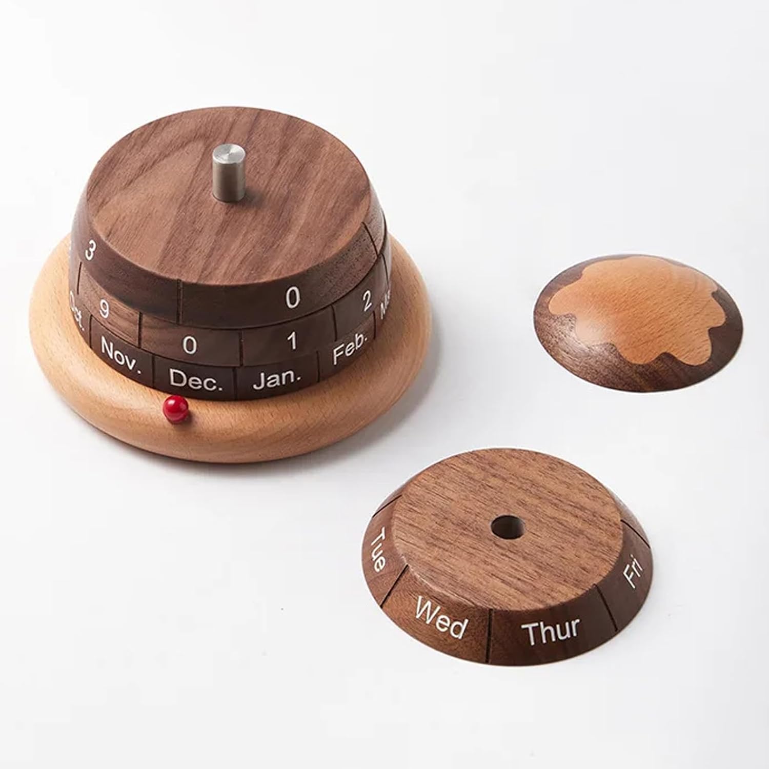 Perpetual Calendar Creative Wooden Desk Calendar Living Room Decoration Study Decorations Gifts Office Calendar Desk Accessories image 3