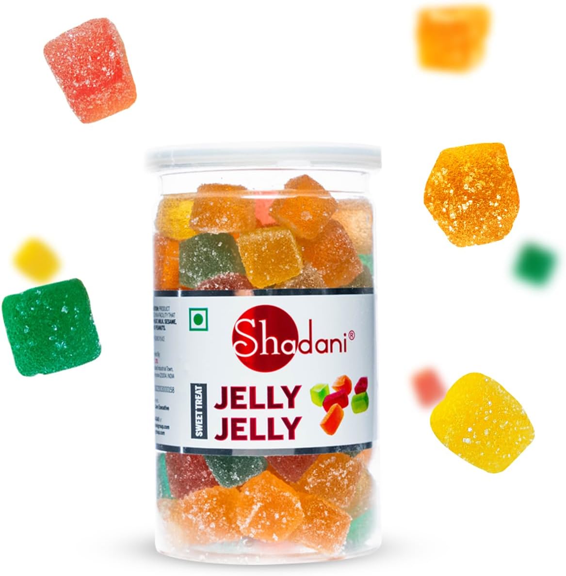 - Jelly Jelly Can (230g), Soft & Chewy Jellies Candy For Kids & Adults| Mix Fruit Jellies | Assorted Soft Chewy Fruit-Flavored Candies | Mango, Orange, Strawberry, Guava & Litchi