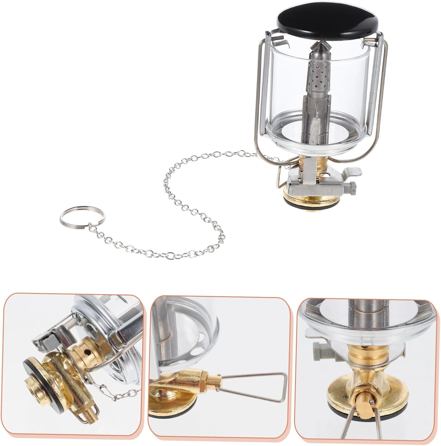 Portable Small Propane Lantern Camping Gas Light Outdoor Gas Lamp with Storage Bag Lightweight for Hiking Fishing Emergency Outdoor Adventures