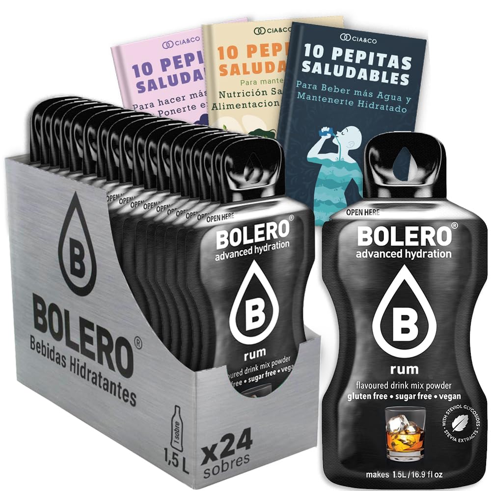 24 x Bebida Bolero COLA Hidratante Sin Azucar (24x9 grs) + 30 Pepitas Saludables para una vida más sana by Cia&Co — view 258