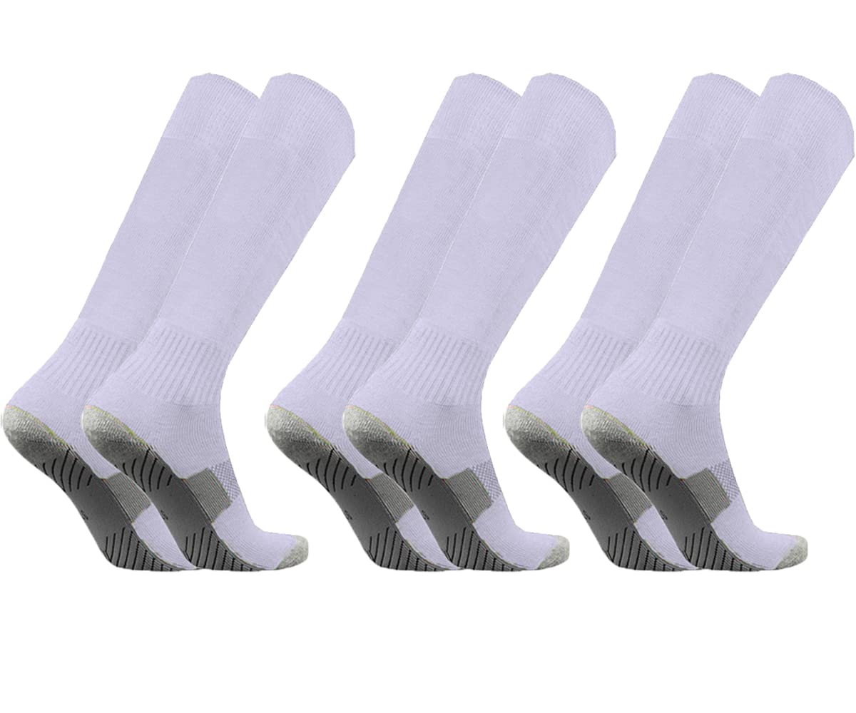 LingTu Soccer Socks 3/12 Pairs Team-Sport Knee High Breathable Football Socks for Men Youth Kids Boys