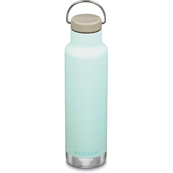 Klean Kanteen Classic Insulated Water Bottle with Loop Cap - Stainless Steel Drink Bottle for Hot &amp; Cold Drinks - Dishwasher 