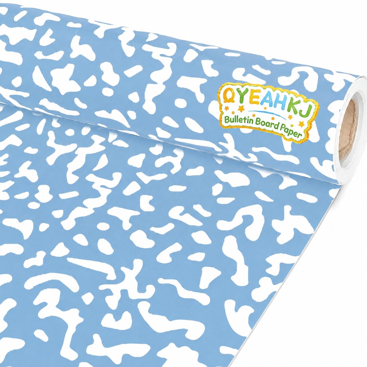 Composition Blue Bulletin Board Paper Roll Blue Dot Bulletin Board Background Paper Fade Resistant Classroom Decoration Poster for Art Craft DIY Projects Home Office Wall Party Supplies 17.7in x 20ft
