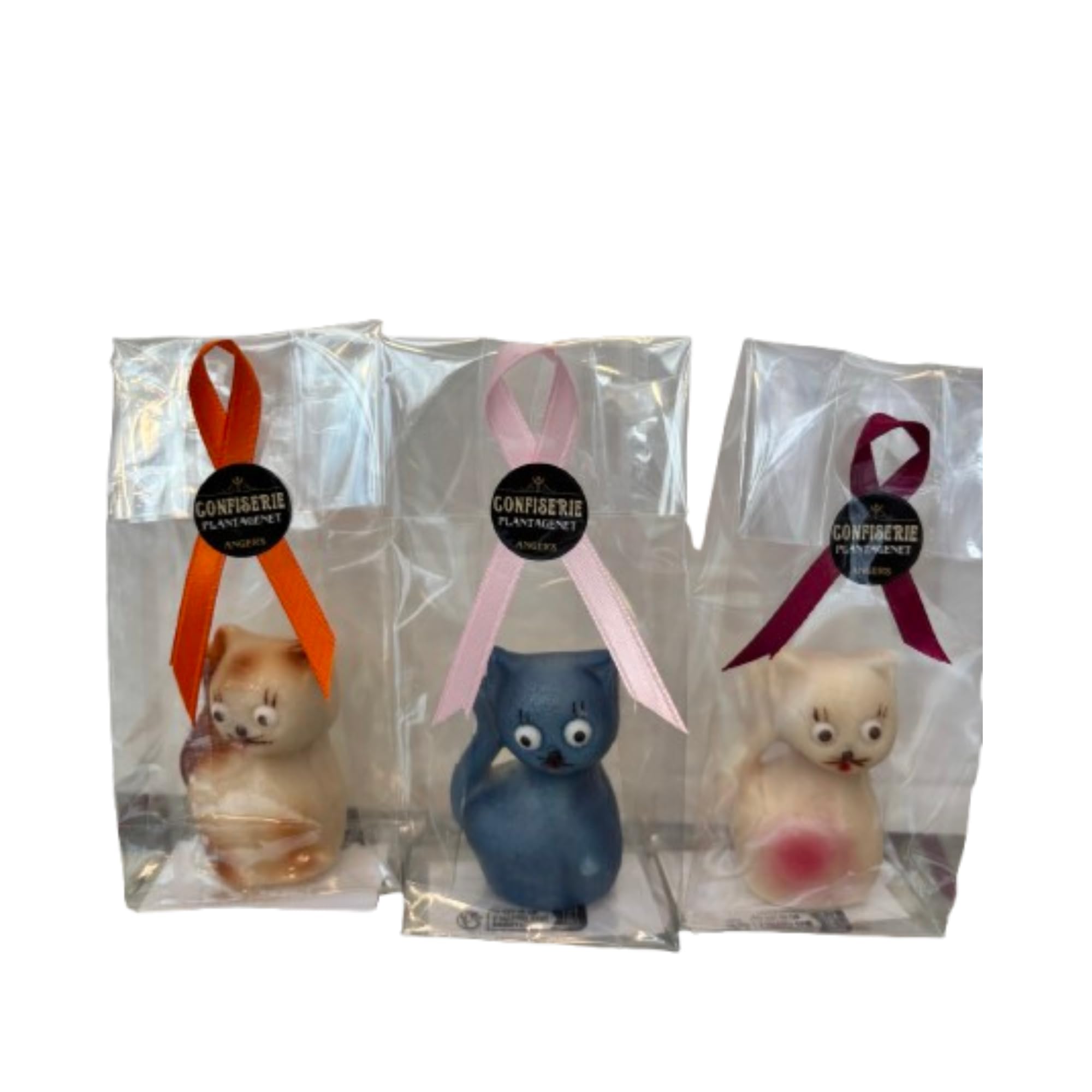 Katzen-Trio aus Marzipan, 3 x 45 g