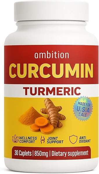 Curcumin Turmeric Curcuma Supplement, 860 mg, 30 Capsules