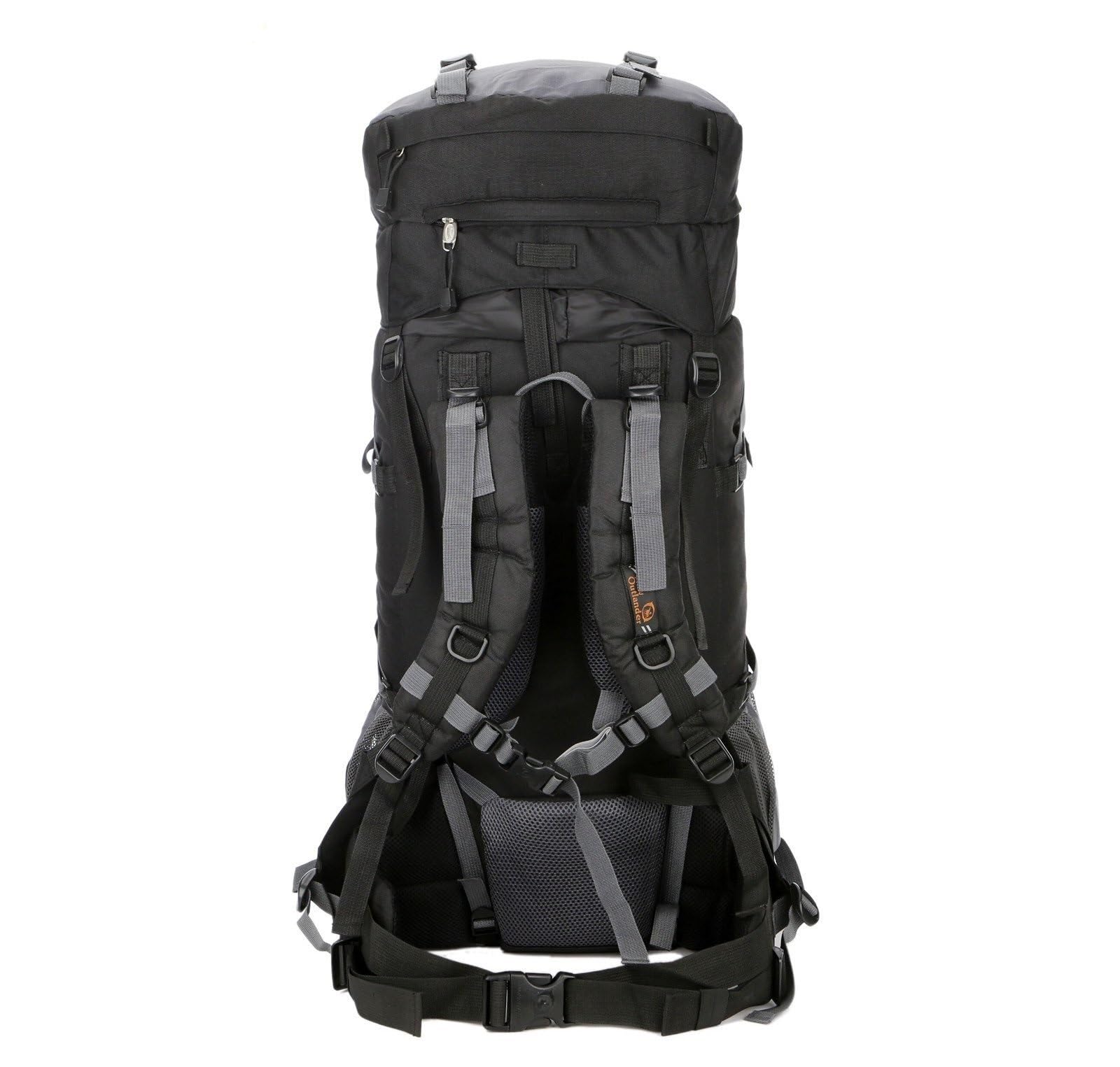 Mochila MontañIsmo Mochilas De 80 L para Exteriores, De Nailon, para Senderismo, Camping Y Montañismo Mochilas Senderismo(Black)