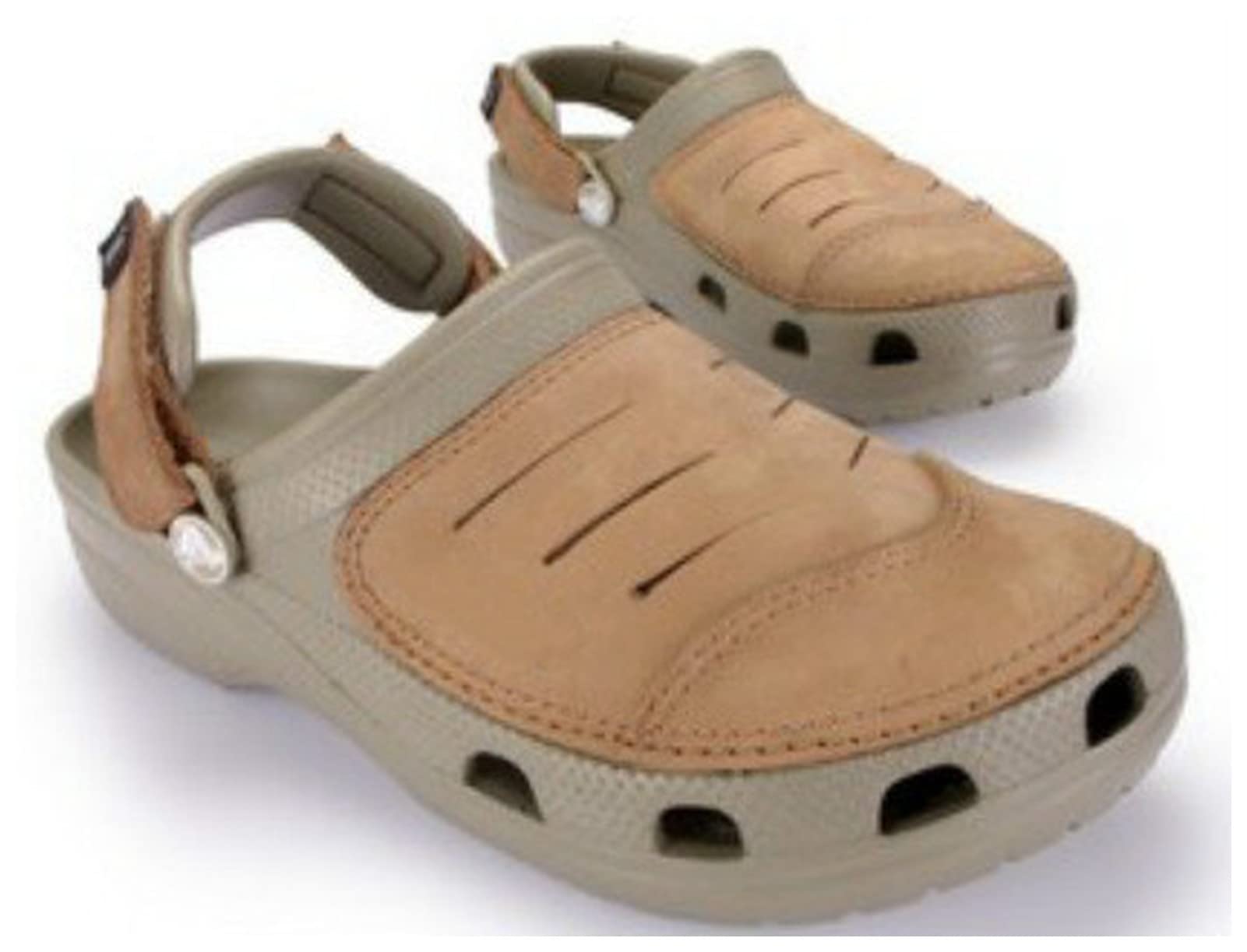 Hausschuhe Damen mann Clogs Sandalen Casual Sommer Schuhe Slipper mann Freizeit Flip Flops Kuh Leder Sandalen Licht Strand Schuhe Yukon Sport Hausschuhe Herren ( Color : Khaki , Size : 45 )
