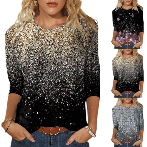 Glitzer Oberteil – Elegantes Pailletten-Top Mit Button-down-Kragen – Festliche Bluse Für Silvester, Partys & Rave