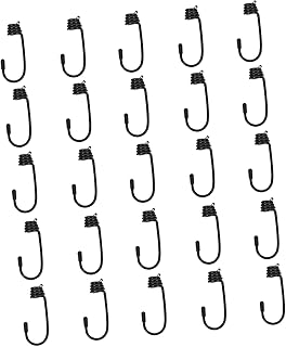 TEHAUX 25 pcs Outdoor Without Inch Cords Elastic Strapping Rope Plastic- Bungee No Hooks Coated Plastic End Iron for Hook and Wire Tape Uses/Mm Auto Spiral Boating Camping Cord