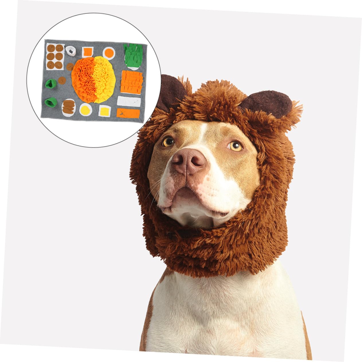 Tapis de Reniflage pour Chien Flanelle Alimentation Lente Jeu Olfactif Entraînement Interactif