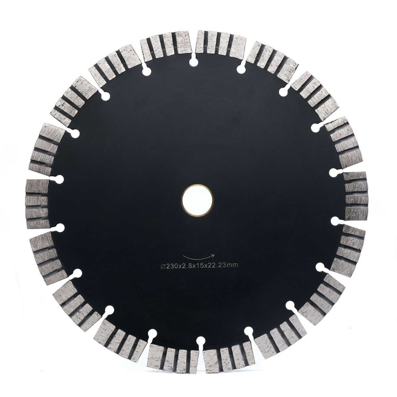Precyzyjne cięcie tarczowe，Brzeszczot， 1 sztuka 5"/7"/9" Diamentowa tarcza tnąca do cięcia na sucho do granitu, marmuru, betonu, płytek, porcelany, ostrego noża do szlifierki kątowej(9inch)