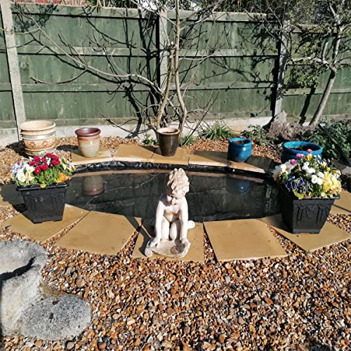 Small Pond Liner, 5X10 Ft 5X13 Ft 5X16 Ft Pond Hdpe Skins Small Fish Pond Liners Rubber Pond Tarp Great Value & Durable Underlayment For Fountains, Waterfall & Water Gardens, Black ( Size : 1X1M/3X3Ft #TOP5