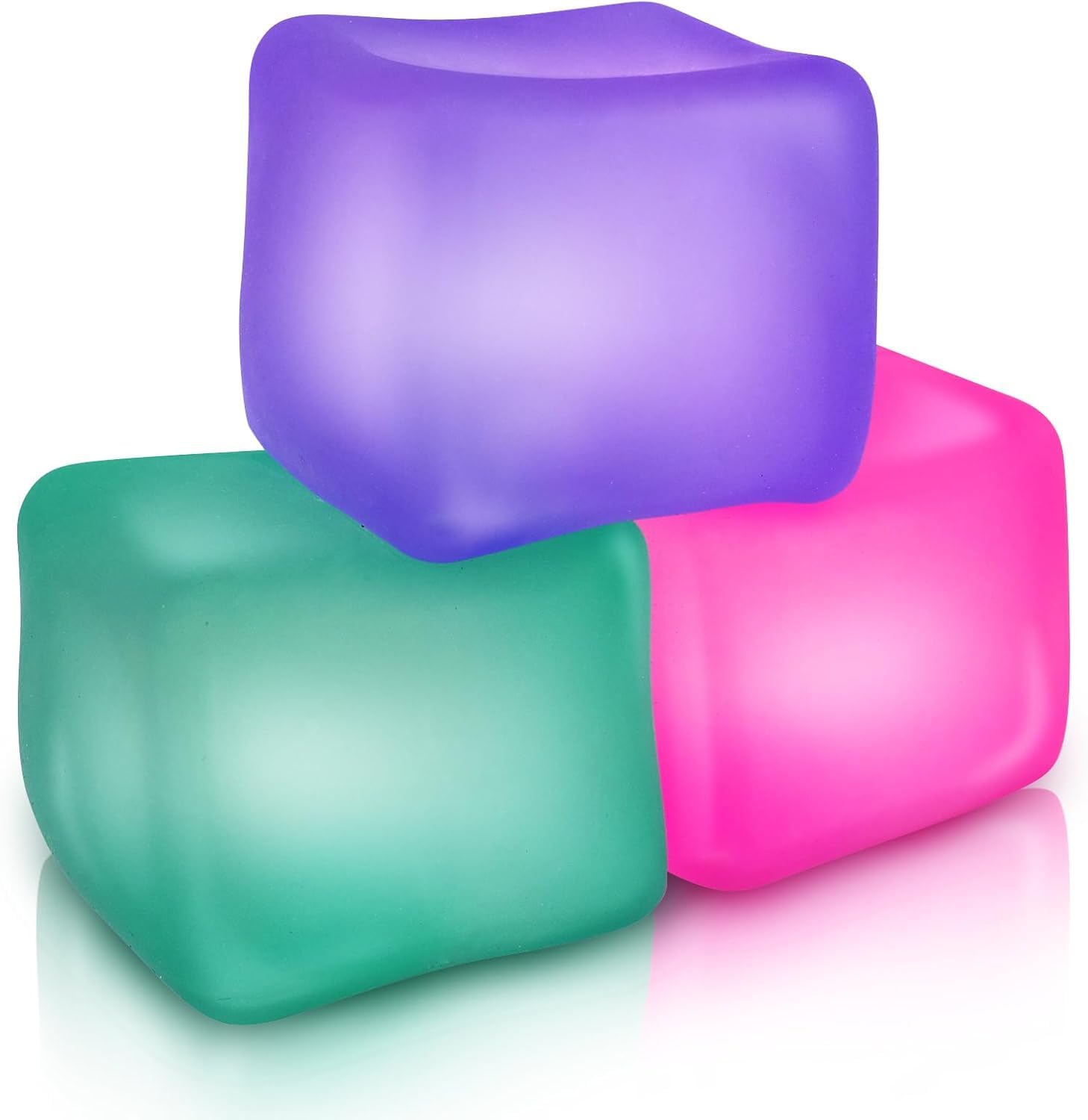 LESONG 3 Stück Sensory Stress Balls, Anti Stress bälle Anti Stress Spielzeug für Kinder Erwachsene, Squishy Ball Stressabbau für ADHD Autismus Geburtstag Klassenzimmer Geschenke