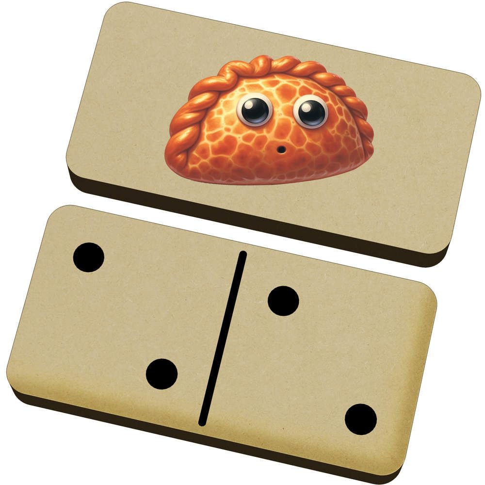 Azeeda 'Funny Cornish Pasty' Domino Set with Box (DM00051402)