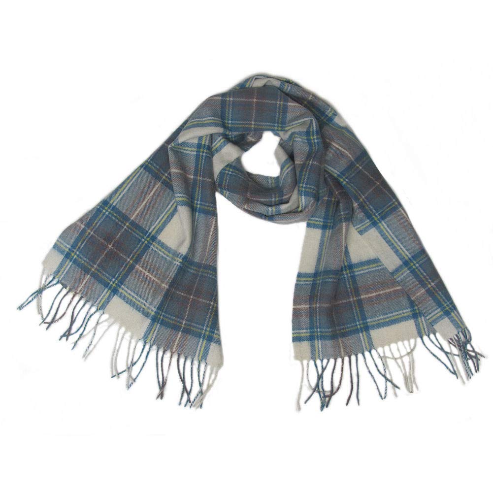 Shepherds Land M.b. Stewart Lona Scott Tartan Lambswool Scarf - Mb Stewart
