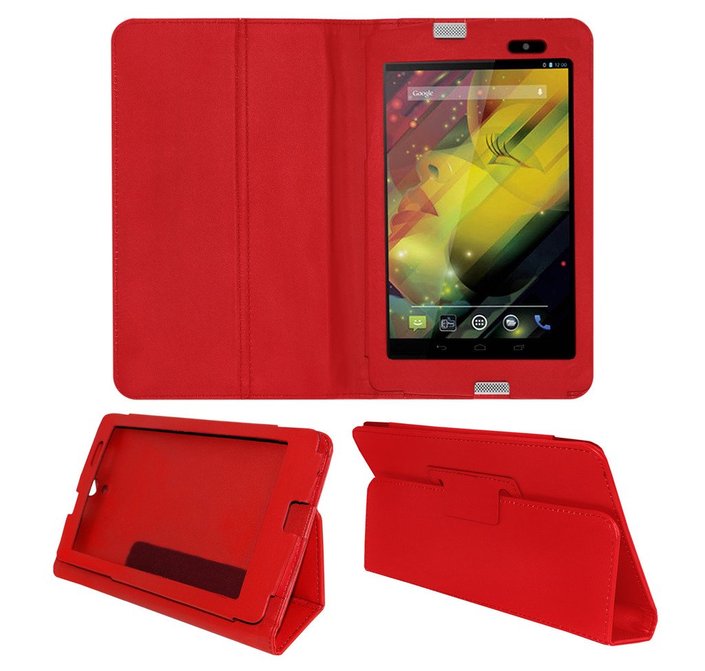 Acm Executive Leather Flip Case Compatible with Hp Slate 7 Voicetab Tablet Front & Back Flap Cover Stand Holder Red (B014T6XOAI) Amazon Price History, Amazon Price Tracker