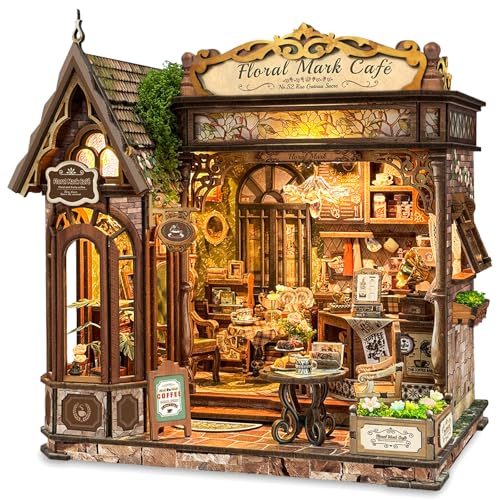 LORENOOK Floral Mark Café Book Nook Kit — DIY book nook kit