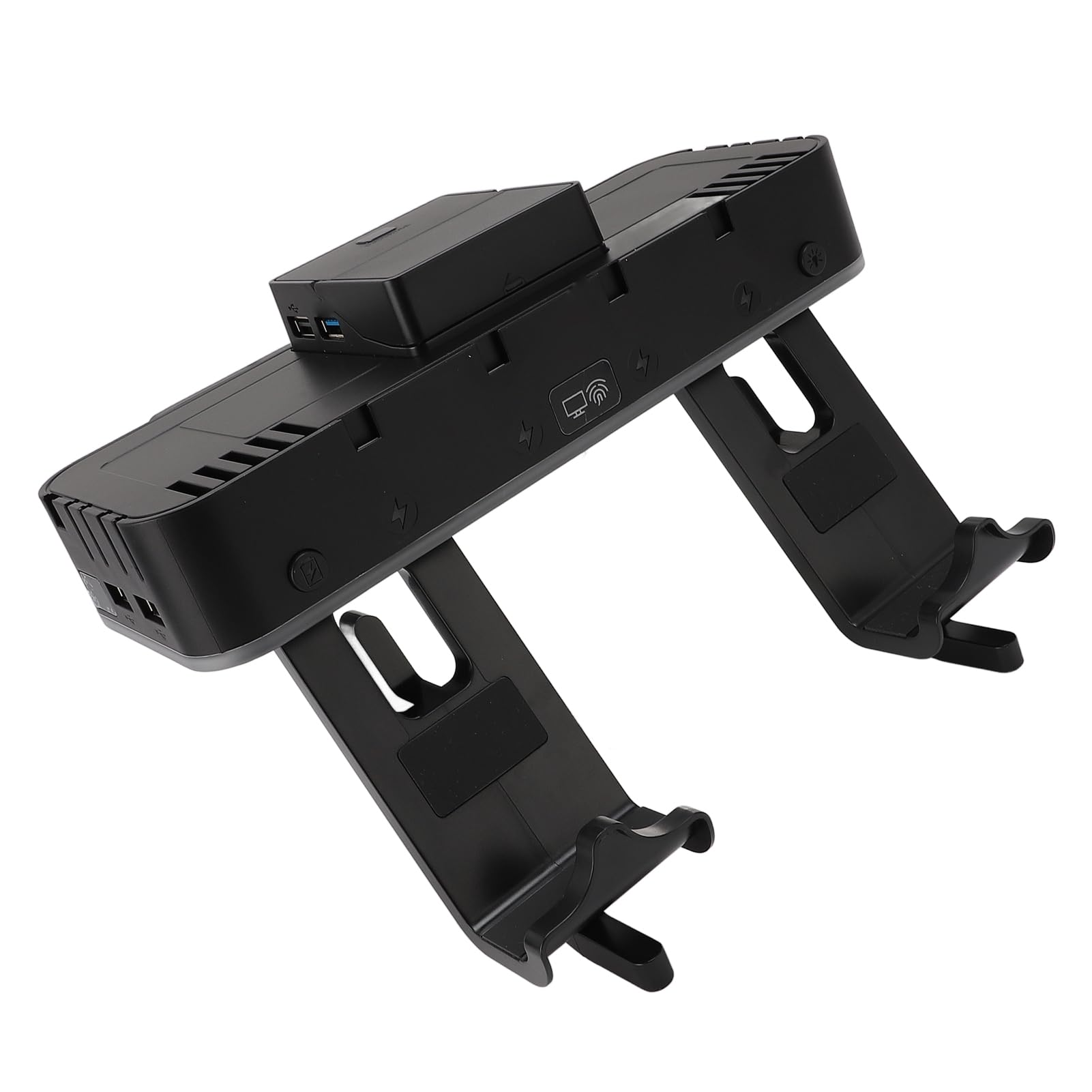 Jectse Caricatore da Muro Controller Console di Gioco RGB, Supporti Multipli per Controller, 10 Slot per Schede per Console OLED, Trasmissione Video HD, Materiale ABS, Supporto per