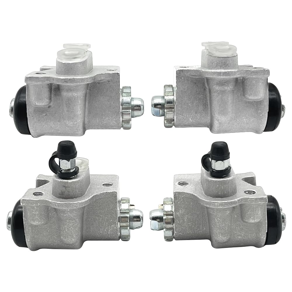 Vordere Radbremszylinder links und rechts 4-teiliges Set Passend für Yama-ha Big Bear 350 Kodiak 400 YFM350 YFM400 1989-1998 3HN25950 3HN25960 3HN25980 3HN5990