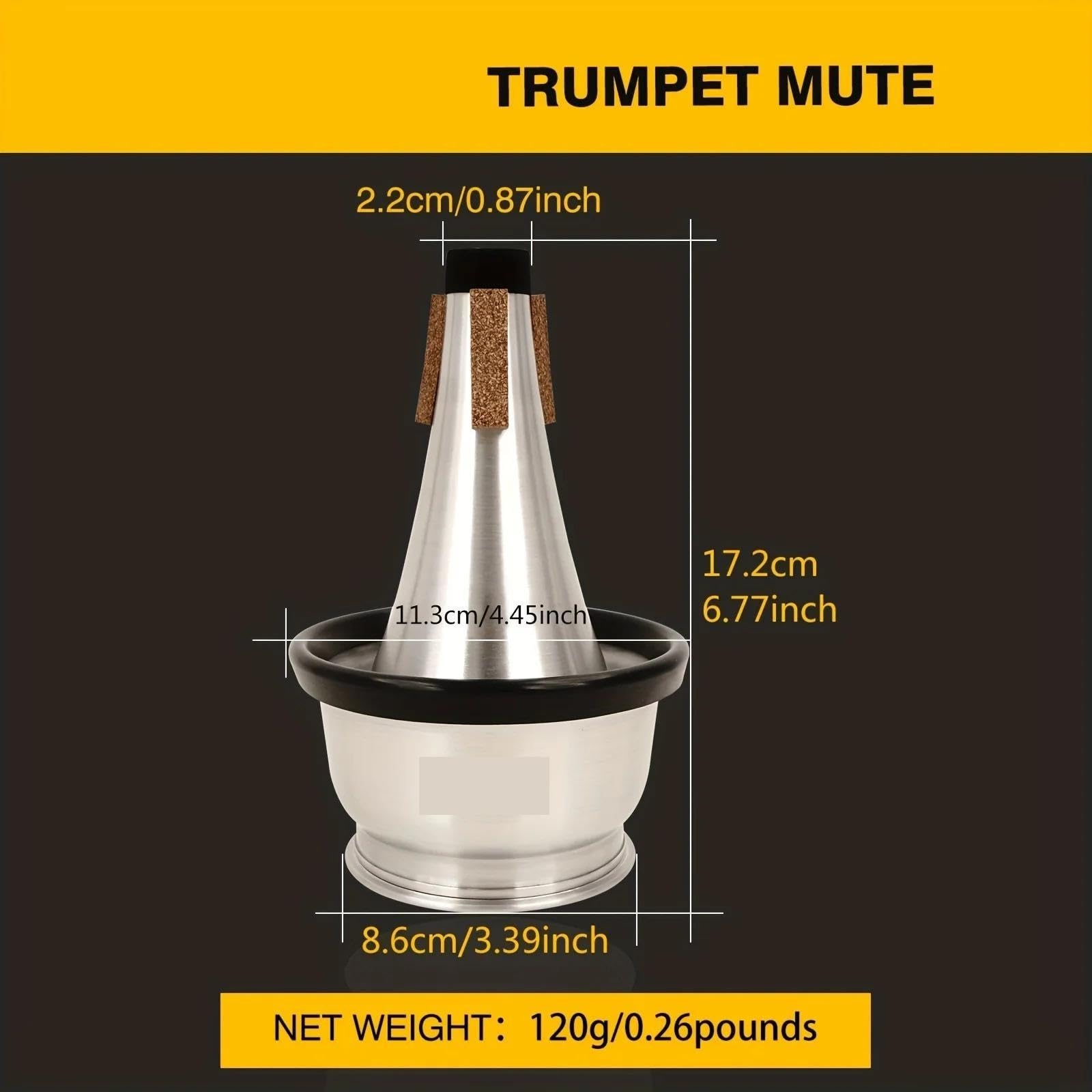 Sordina De Copa for Trompeta Con Ajustable