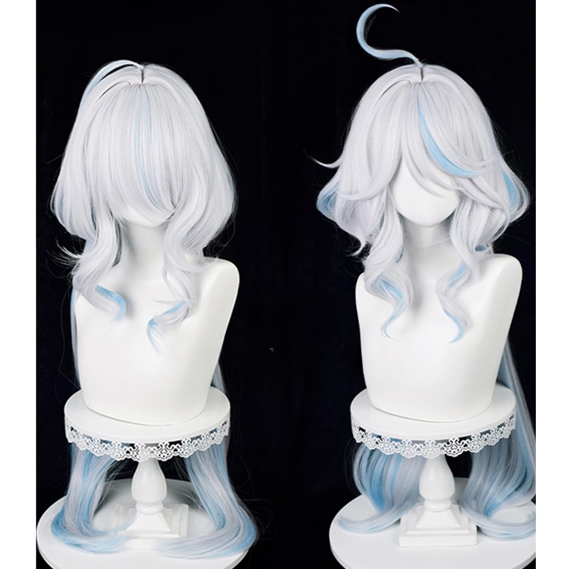 Amazon.co.jp: LAOBAO コスプレ ウィッグ フリーナ フォカロルス 水神