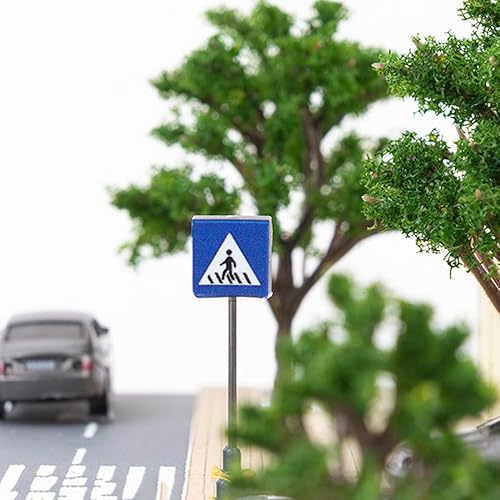 Miniatura 5 de TOYANDONA 14pcs Micro Paisaje Accesorios Miniatura Cosas Niños Playset Niños Juegos de Niños Indicador de Tráfico Modelo Tráfico Señales de Tráfico