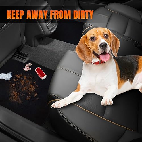 Miniatura 3 de MODILOVER Tapete para piso de automóvil, compatible con BMW E60 2005-2010, juego de alfombras de nailon negro, 4 unidades