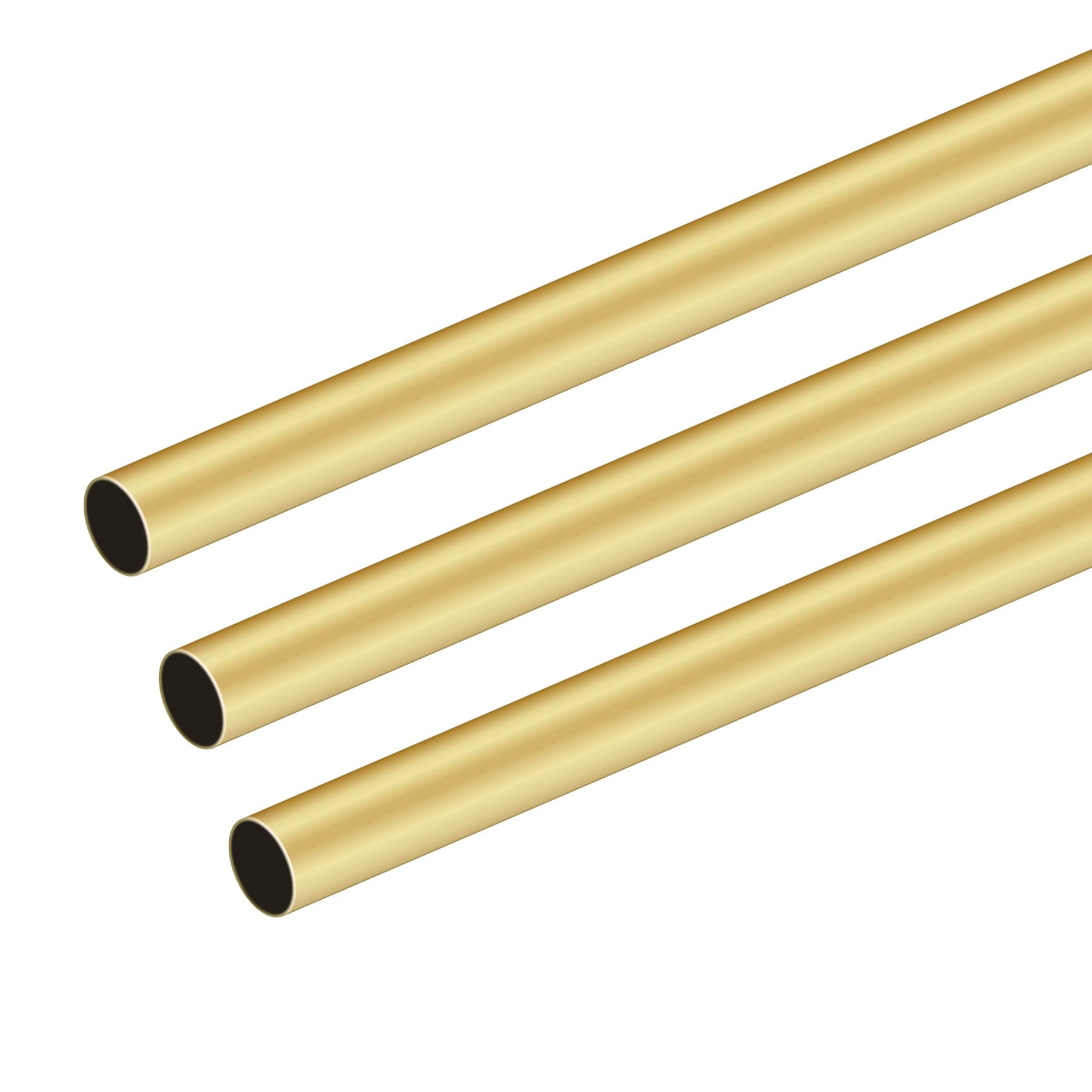 Tube Circulaire En Laiton - Diamètre 10mm - Longueur 200mm - Barre Ronde Pour DIY, Robotique Et Bricolage