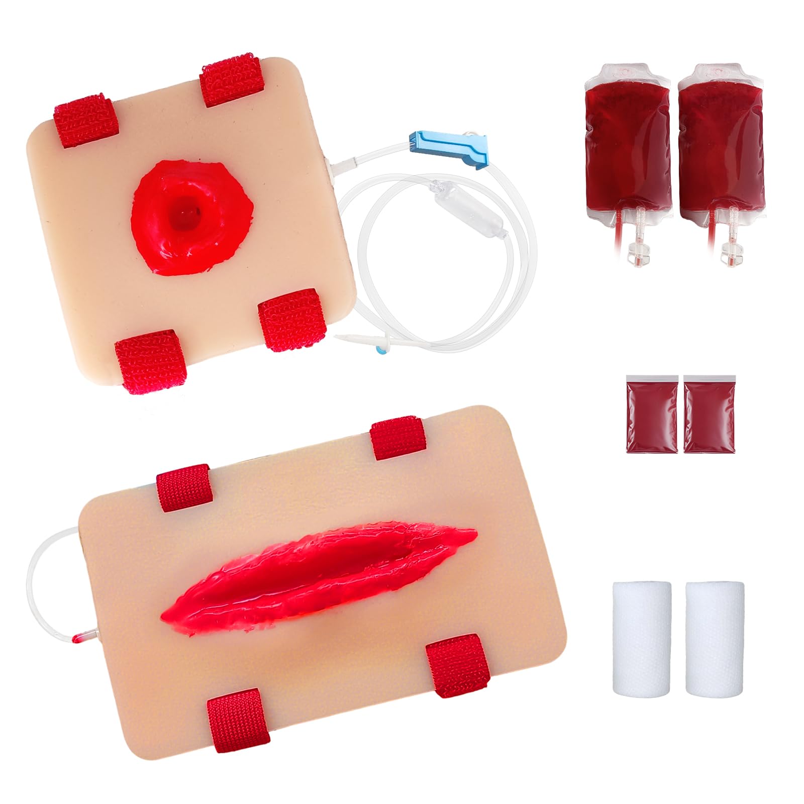 2Pcs Wound Packing Task Trainer, Bleed Control Tourniquet Trainer, Basic Wound Packing Trainer for Medical Education