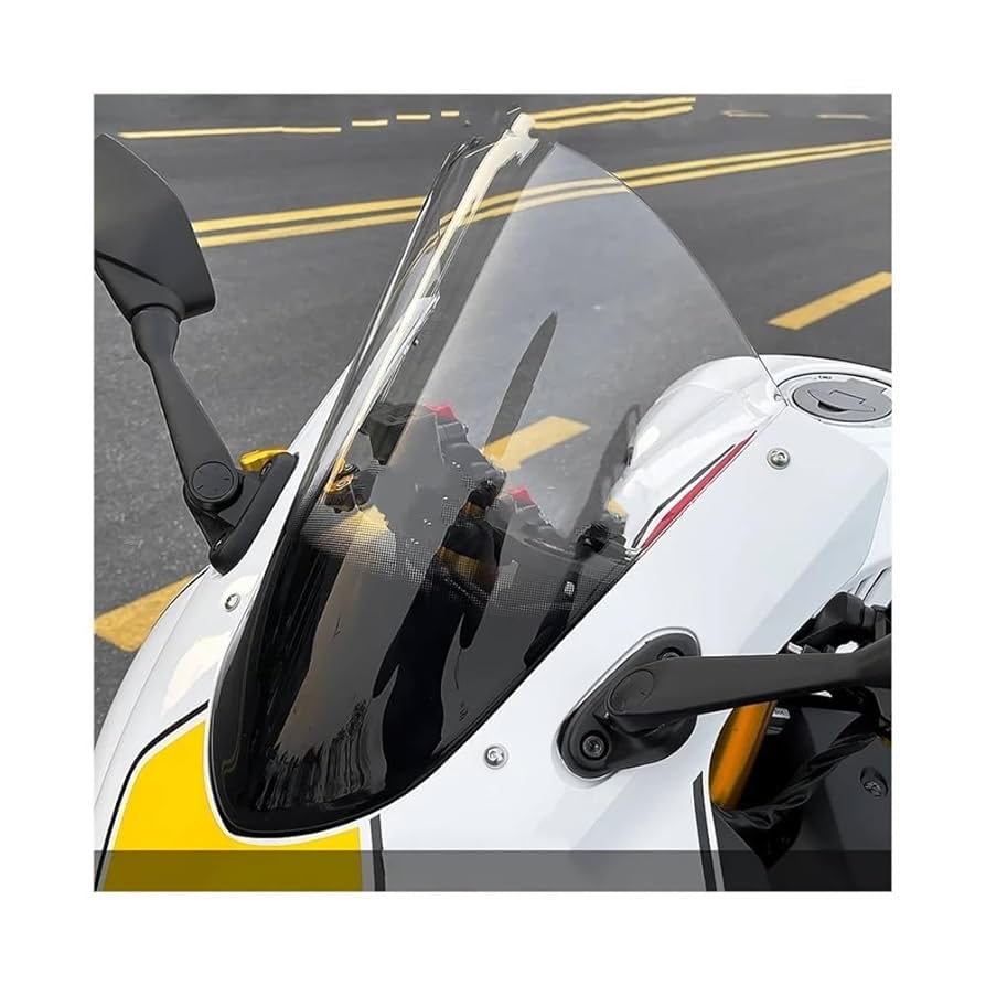 Amazon.com: CJUUBHDEA Motorcycle Windshield for R3 for