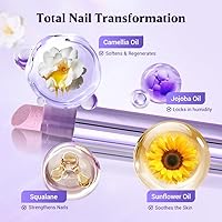 Vista 5 de Bolígrafo de aceite de cutícula 3 en 1, nuevo empujador de cutículas 2026 con punta de cerámica, herramienta de cuidado de uñas para uñas secas