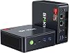Mini PC, Ryzen 7 7730U, faster than 5825U, GMKtec M5 Ultra mini PC, 64GB DDR4 16TB M.2 SSD expandable, up to 4.5 GHz, Win11 Pro, Mini PC, 2.5G, Wired LAN Port, 4K3 Screen Output, HDMI 2.1DPType-C Small PC, Quiet Design, USB 3.2 x 3 Nucbox M5 Ultra 161TB Black