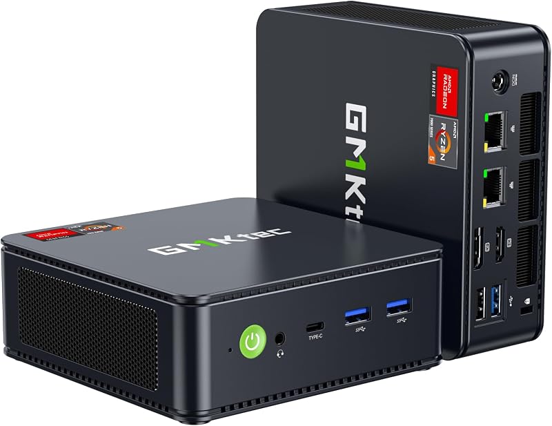 M6 Ultra Gaming Mini PC Ryzen 7640HS (Upgraded 6800H) | 16GB DDR5 512GB SSD Desktop Computers Office Home Dual NIC LAN 2.5G WiFi 6E BT5.2, USB4 Triple 4K Display