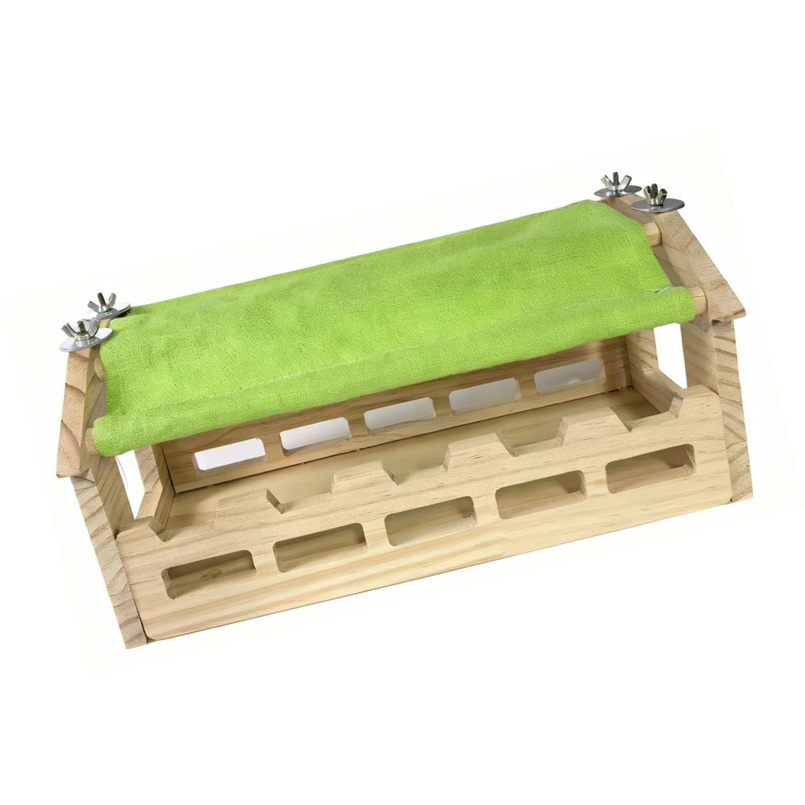 Passage de jeu en bois suspendu pour enrichir l'habitat du chinchilla