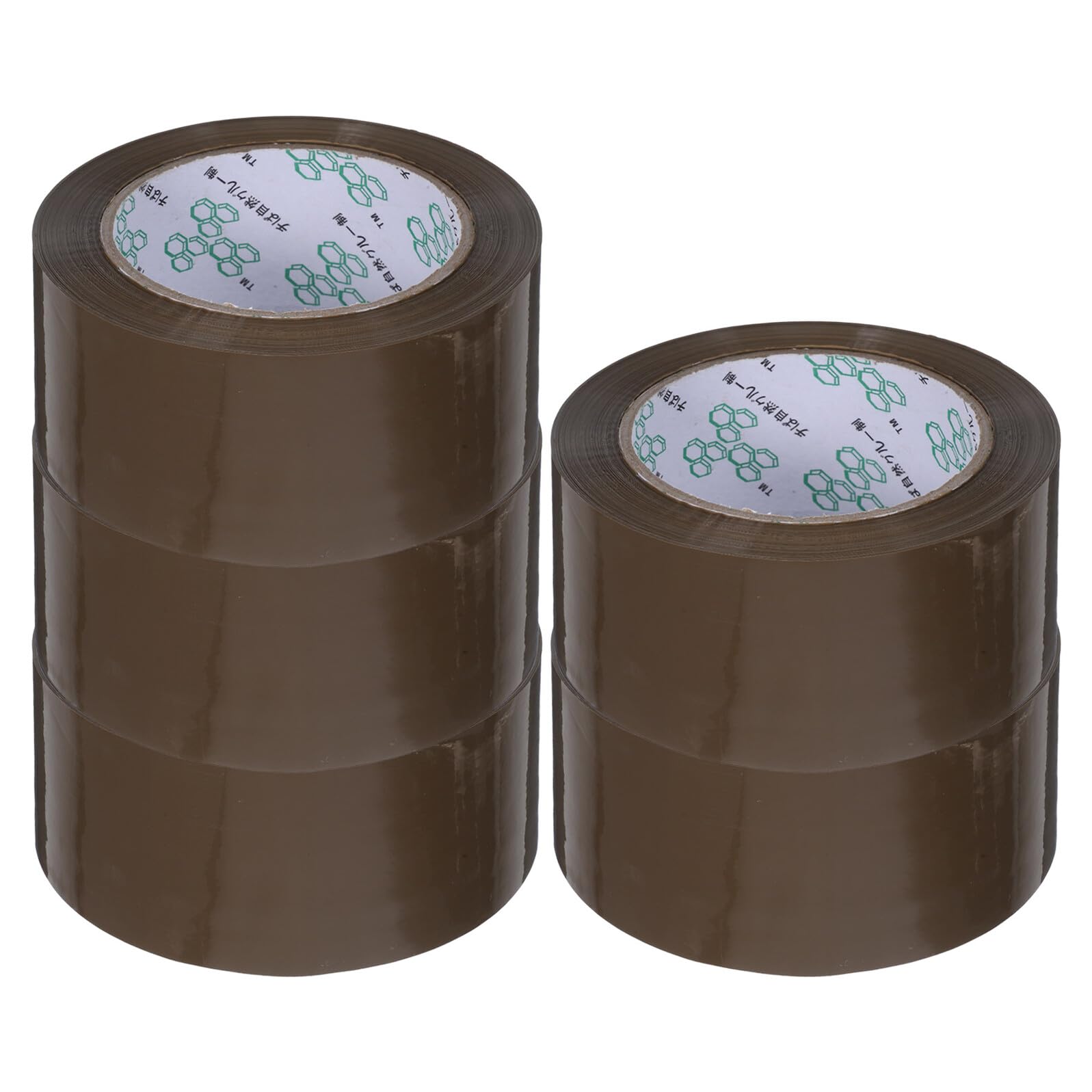 5 Rollen Packband Starkes Versandklebeband Braun Schweres Verpackungsband für Umzug Industrie Büro und Zuhause Vielseitig Einsetzbares Klebeband für Kartons Versenden