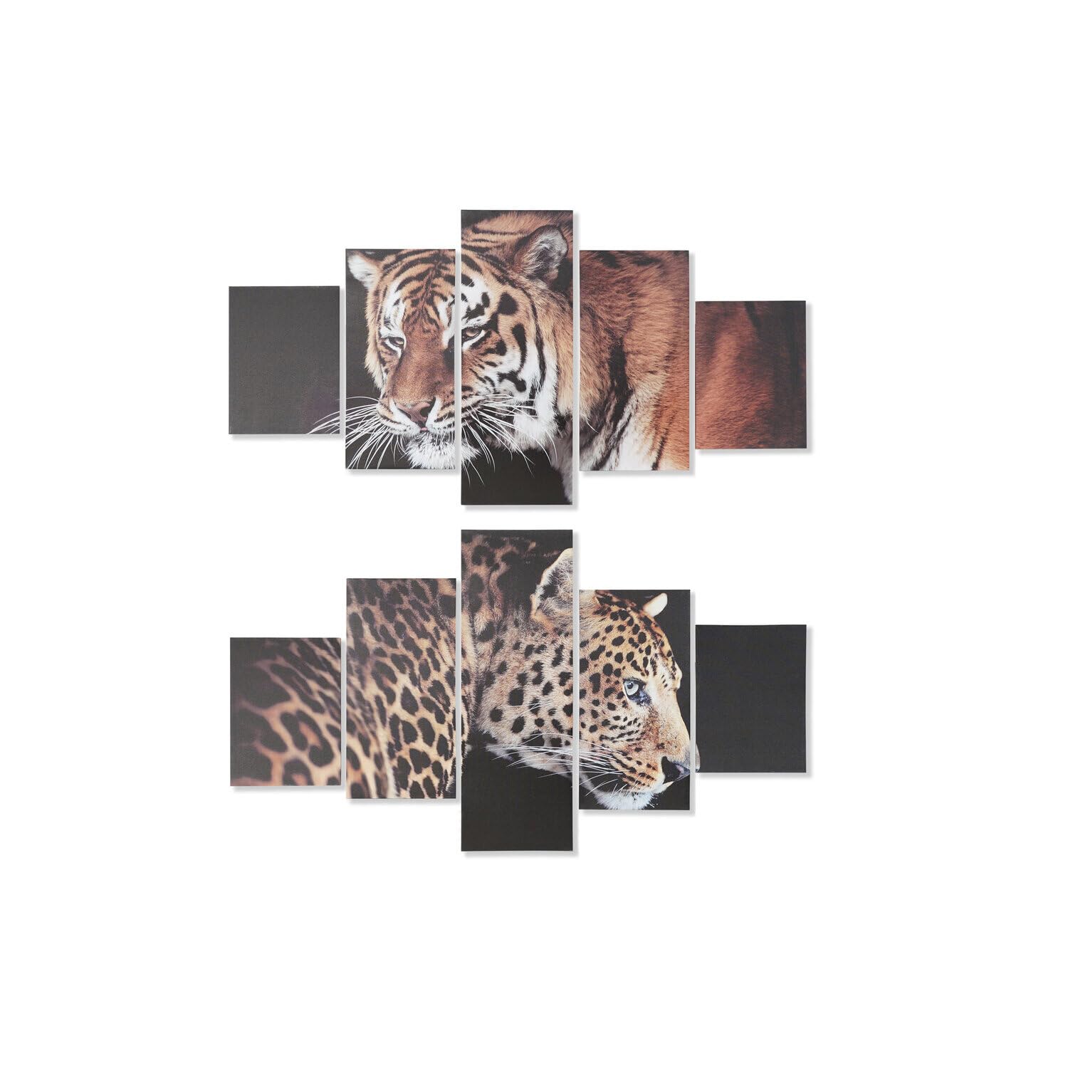 Set de 5 toiles sauvage 150x80cm habillez facilement un grand mur blanc vide