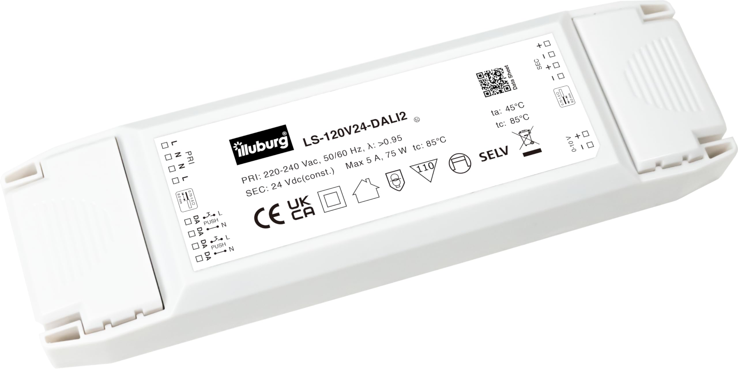 Transformador LED 24V 12W - 120W Regulable DALI PUSH 0-10V Sin Parpadeo LED Alimentador Fuente de Alimentación