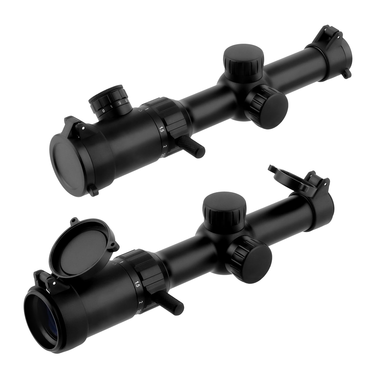 Optics Monokular Scope 1-4X20 zf, 25,4mm Tubus Sucher, Absehen 1/2 Zoll Voll multivergütet Monokular Wasserdicht