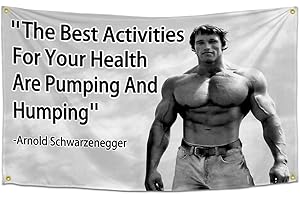 Durable Arnold Schwarzenegger Motivational Wall Tapestry