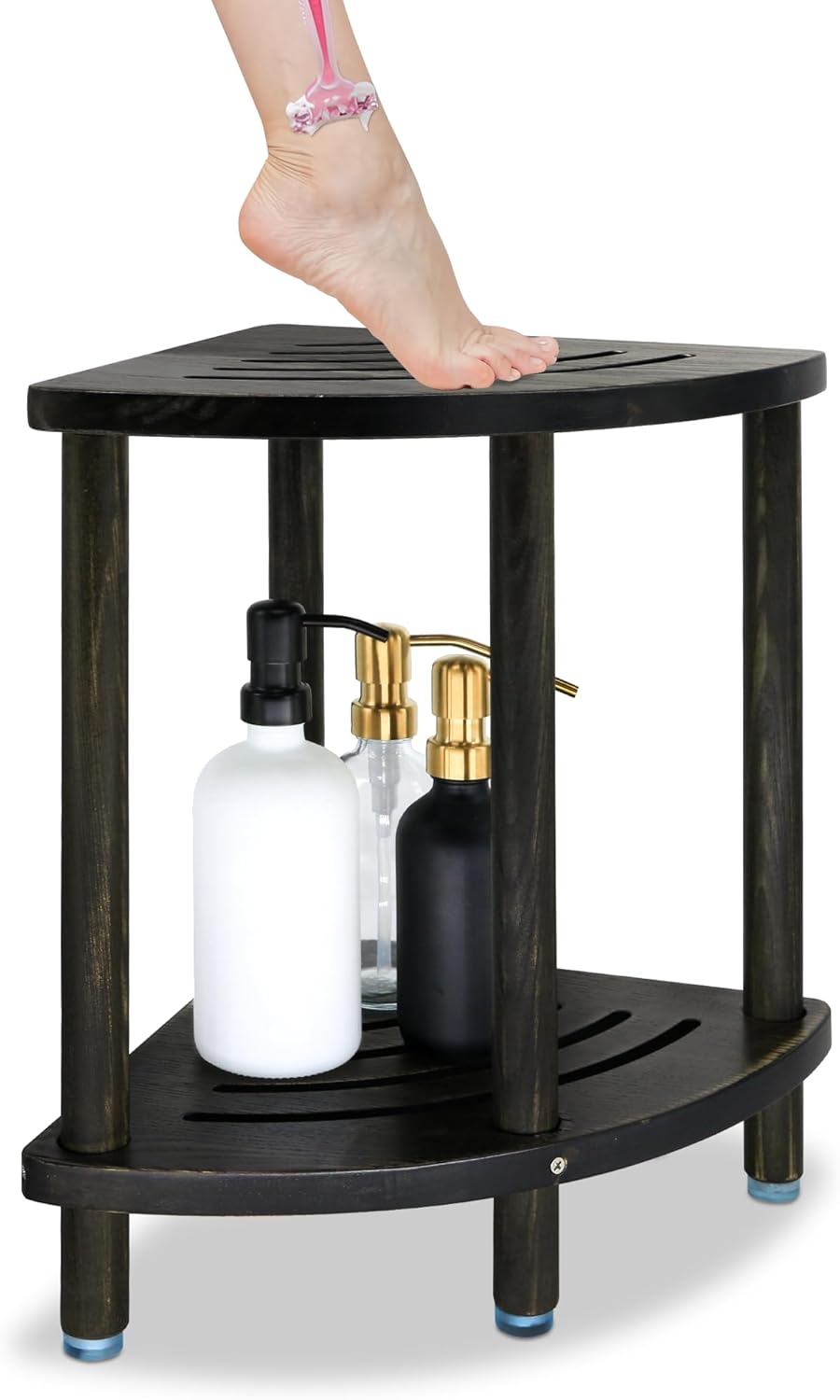 Corner Shower Stool 16 in Shower Seat for Inside Shower